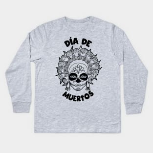 Día de Muertos - Sugar Skull Girl Kids Long Sleeve T-Shirt